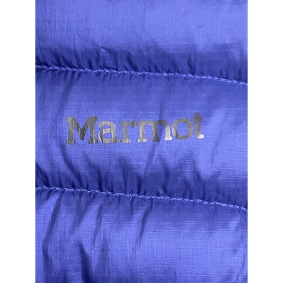 MARMOT Blue Quilted Lightweight Puffer Aruna Vest Duck Down 600 Fill Outdoors L - Picture 5 of 7